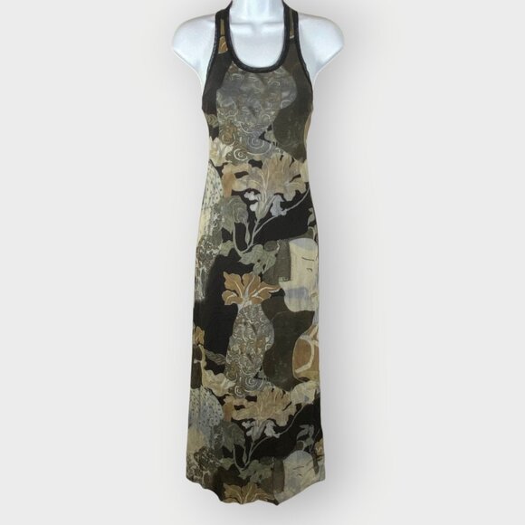 Vtg 90s Mesh Dress | XS | Asian Motif | Italy | Avant Garde Artsy - Picture 1 of 8